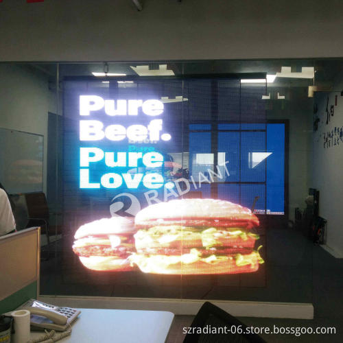 transparent led screen for advertising